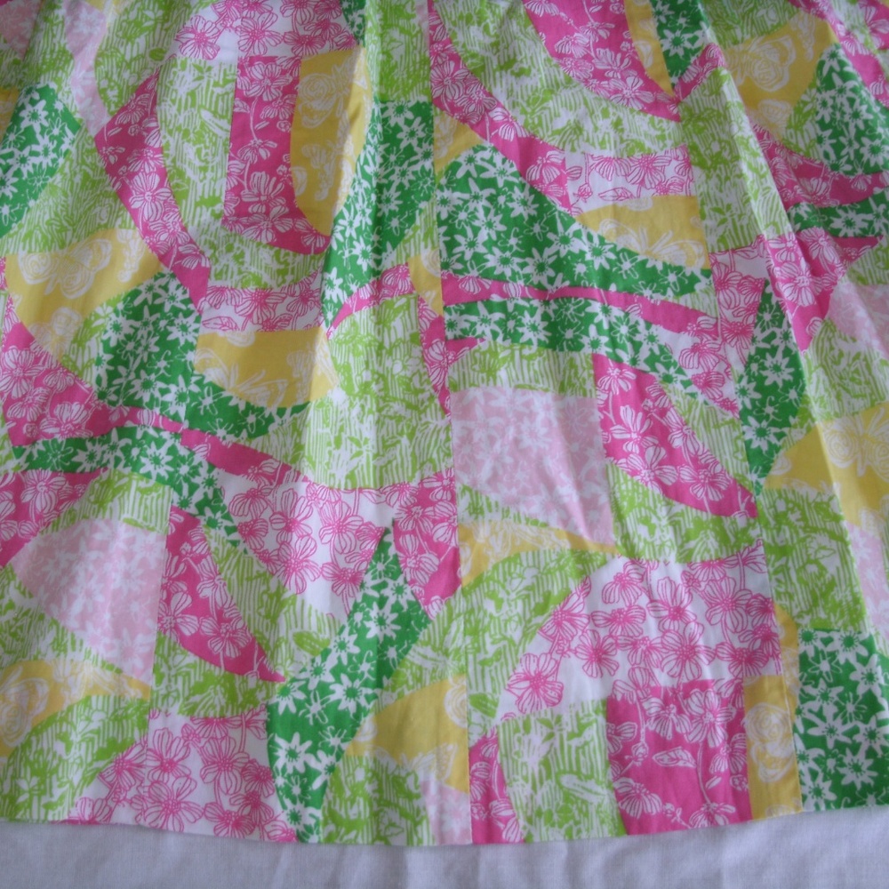 Lilly Pulitzer Dress Wing Ding Patch Franco Strapless Size 0 - Picture 7 of 8